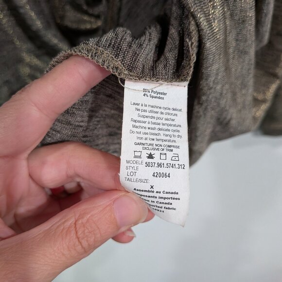 Laura Plus 14+ Twist Scoop Neck Sweater Gold Size X - Picture 3 of 4